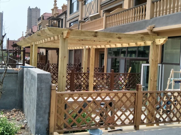 平度木塑廊架围栏